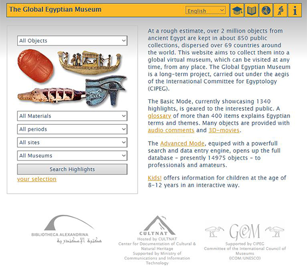 The Global Egyptian Museum web